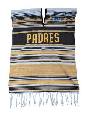 San Diego Padres Soapy Joes Mexican Blanket Poncho Serape L